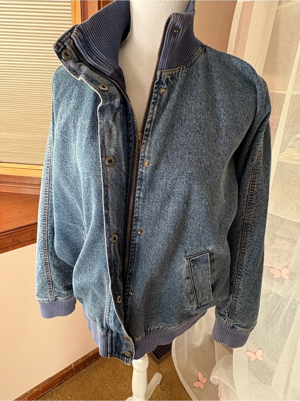 Paige Denim Jacket in Medium Wash - Picture 7 of 8